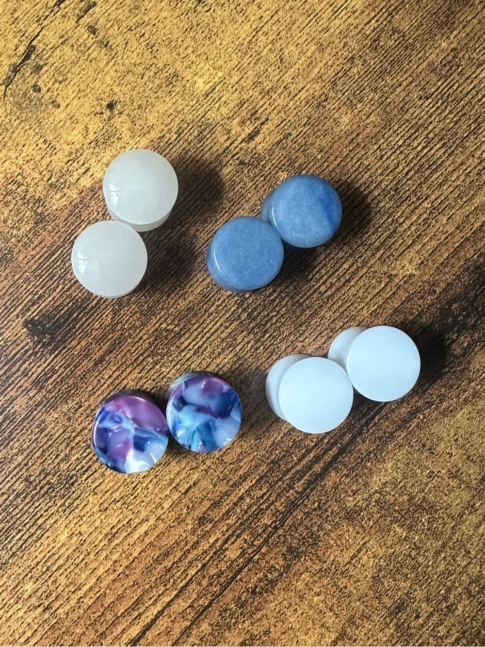 Set of 4 9/16 gauge plugs
